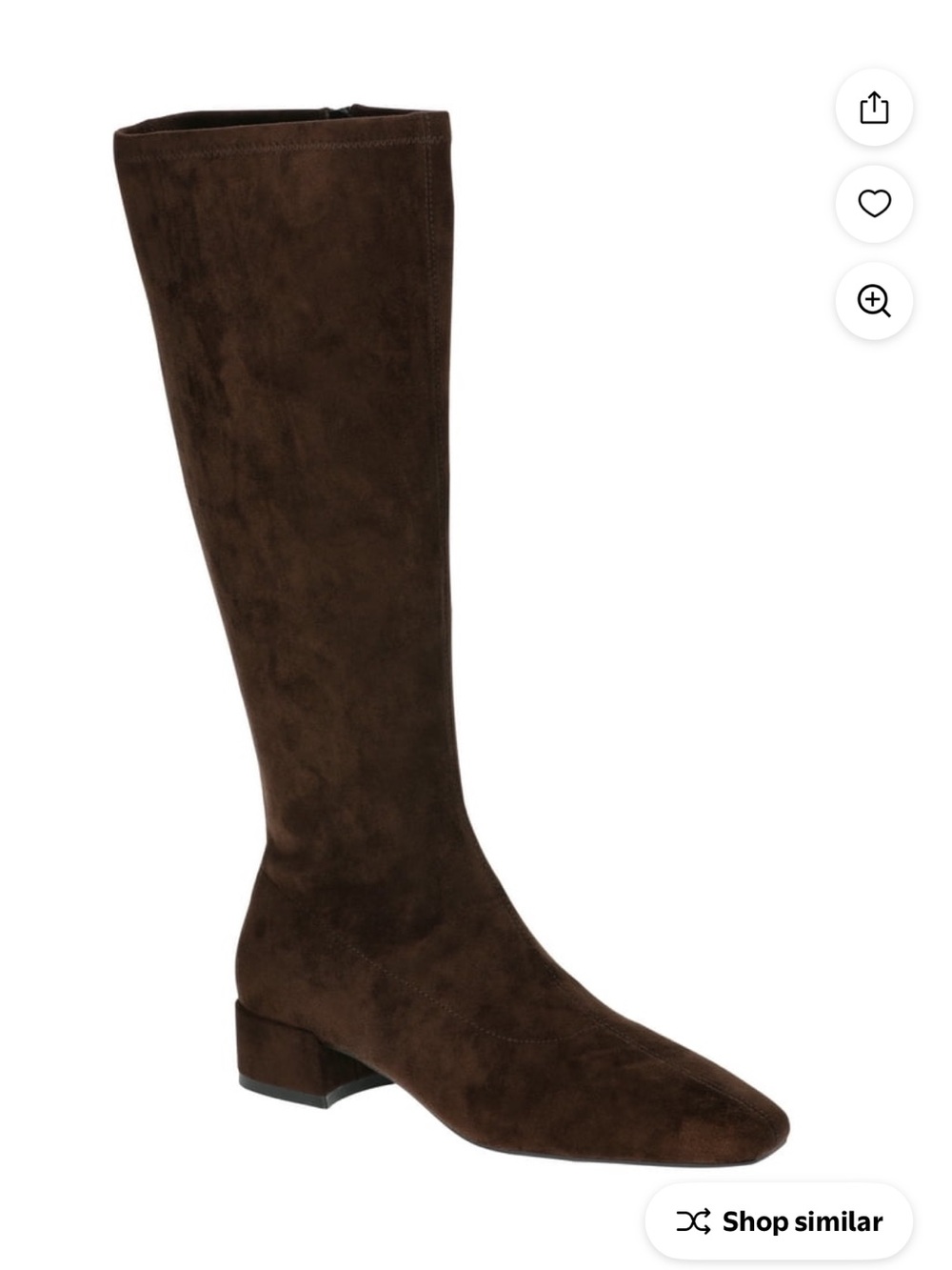 Classic Over-the-Knee Suede Boots in Dark Brown nwot never worn just tried on